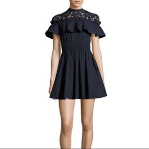 Self-Portrait Hudson Mini Dress (Navy)